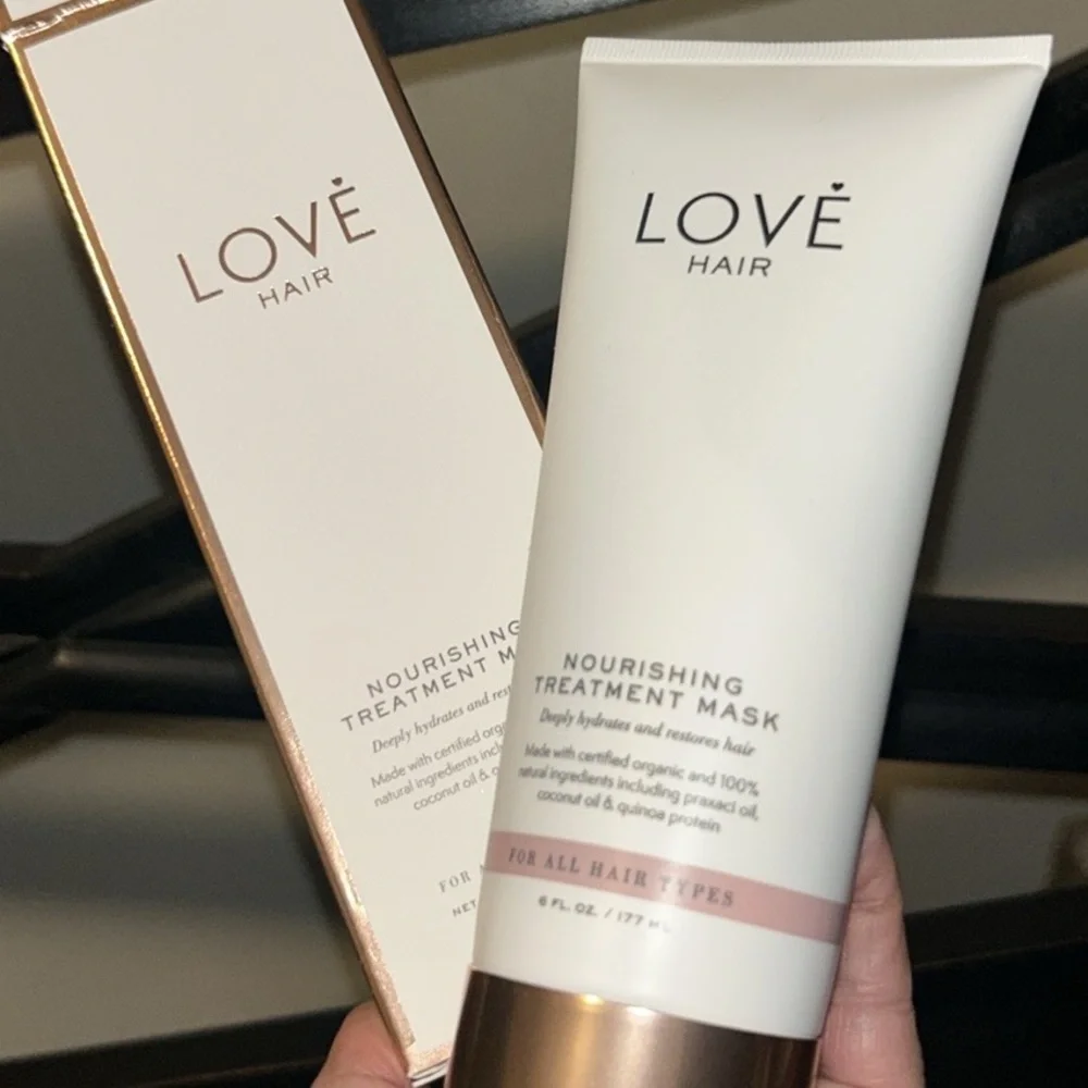 LOVE HAIR Nourishing Organic Treatment Mask 100%‎ Natural Ingredients NEW in BOX